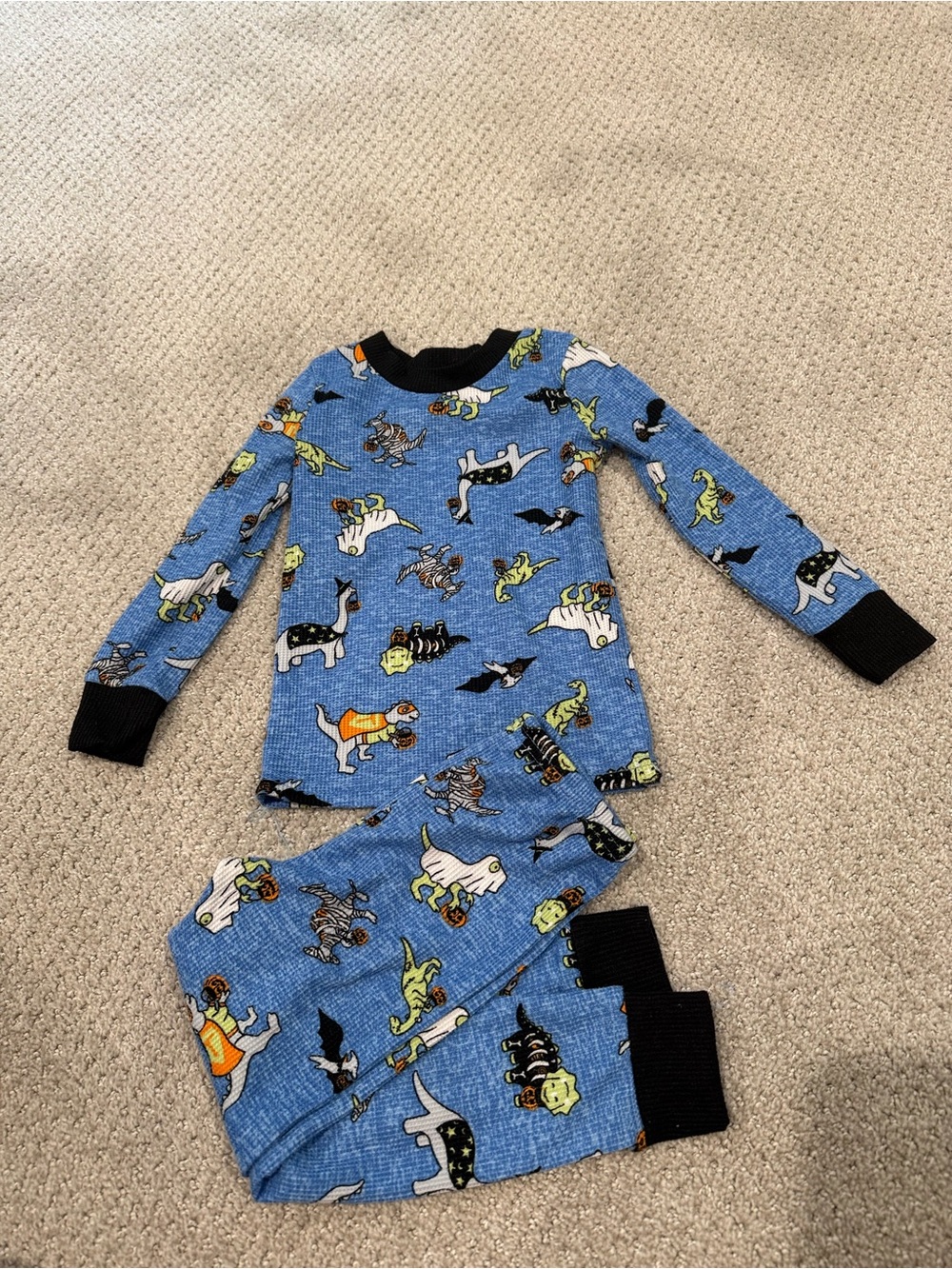 Trick or Treat Dinosaur pajamas 3T